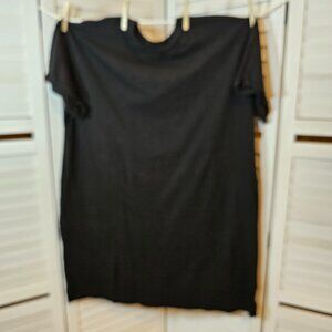 Time and Tru Plus Size 2xl (20) Black T-shirt Dress